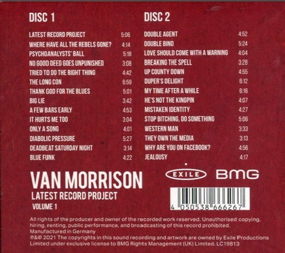 Van Morrison / Latest Record Project Volume 1 (2CD)