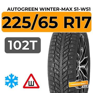 Autogreen Winter-Max S1-WS1 225/65 R17 102T шип.