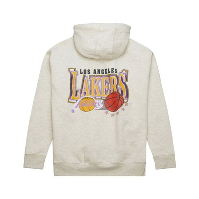 Баскетбольная толстовка Mitchell&Ness NBA Slammin Los Angeles Lakers Beige Sweatshirt