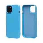 Силиконовый матовый чехол Activ Full Original Design для iPhone 15, без логотипа, голубой