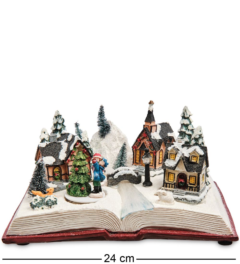 XM-719 Музыкальная новогодняя миниатюра с подсветкой