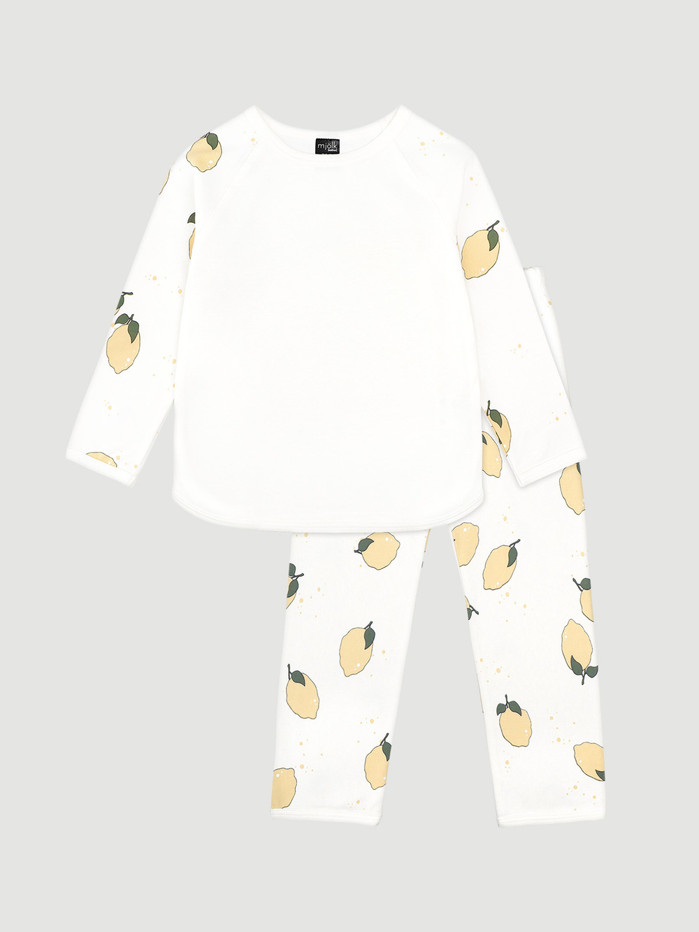 Пижама с рукавом реглан Mjölk Лимоны, уценка