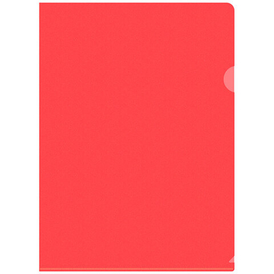 Папка-уголок Silwerhof, А4, 120 мкм, красная