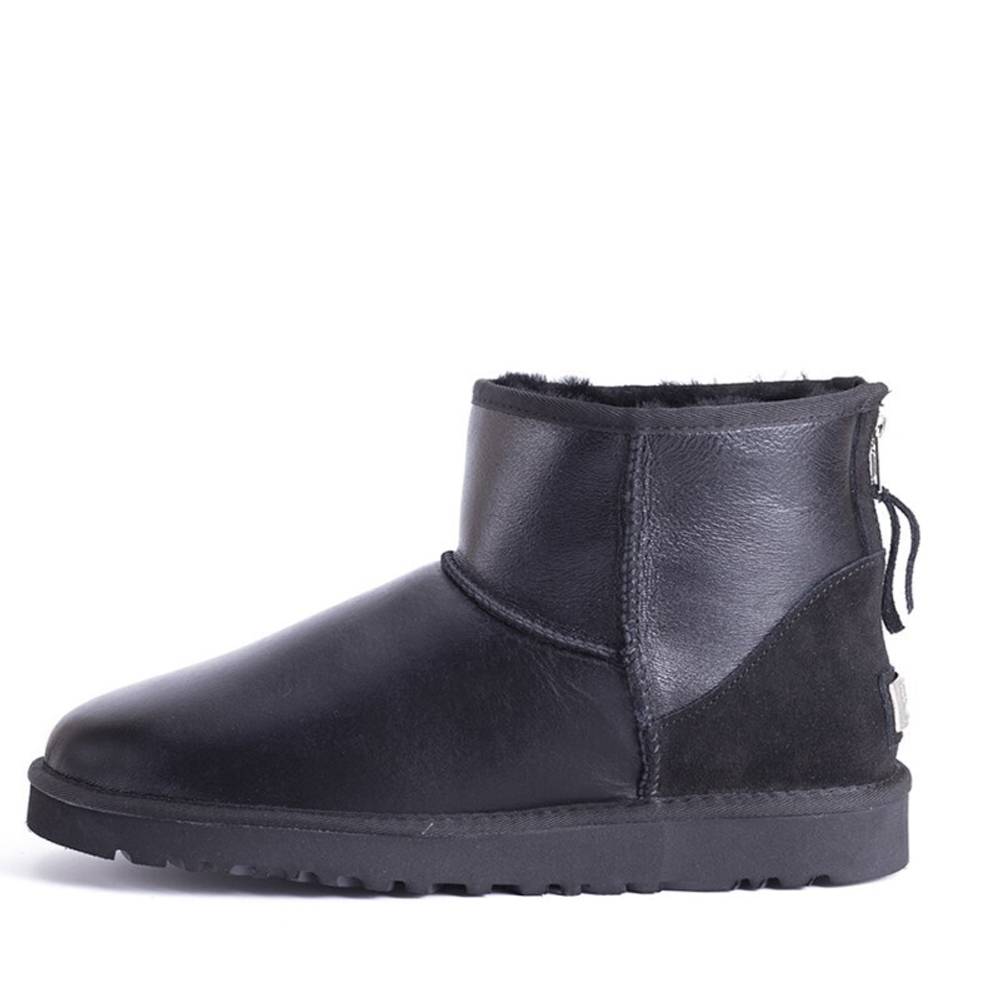 Угги Men's Mini Zip Metallic Black