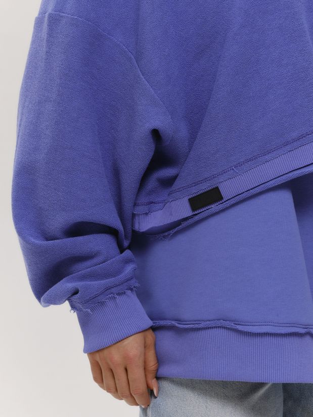 Свитшот двойной, сиреневый