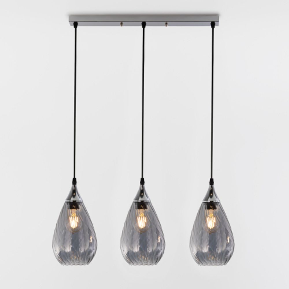 Светильник подвесной (подвес) Rivoli Lily 9122-203 3 х Е27 40 Вт модерн потолочный | Rivoli