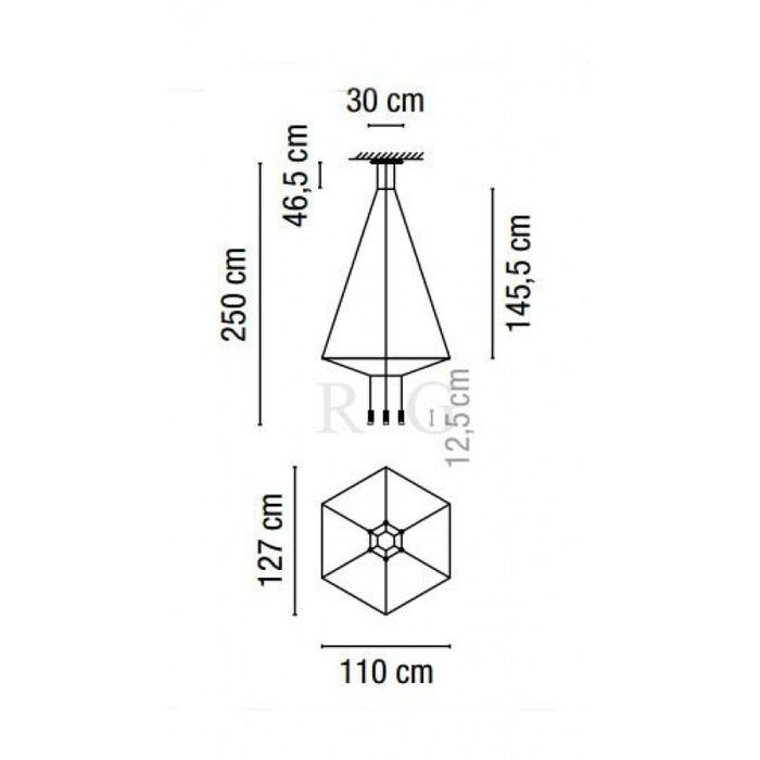 Подвесной светильник Vibia Wireflow 0304