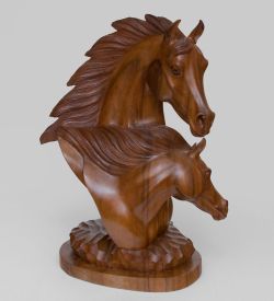 Decor and Gift 18-001 Фигура Лошади «Вместе Навсегда» 52 см о.Бали