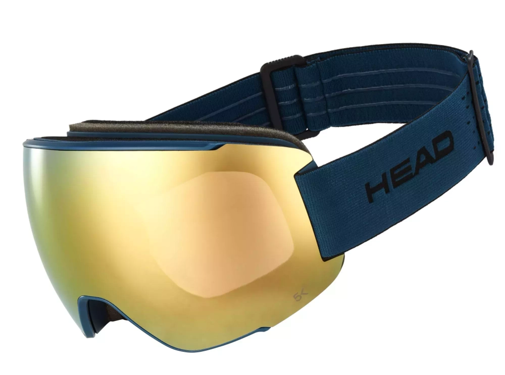 HEAD  очки горнолыжные 390843 MAGNIFY 5K+SL UNISEX линза 5K + доп линза petrol /gold