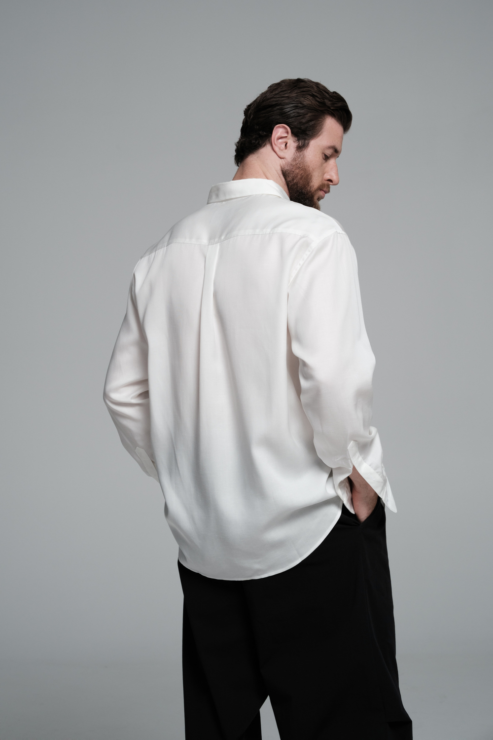 Рубашка льняная | ivory