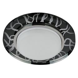 Светильник встраиваемый ЭРА DK80 WH/BK под лампу GX53 белый/черный | Встраиваемые светильники Для ламп GX53