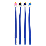 Ручка гелевая "Космонавт", 0,5 мм, синяя, силиконовый гибкий корпус, 4 цвета микс, С-40292