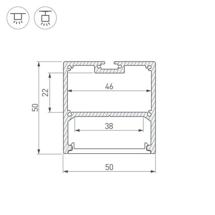 Профиль Arlight SL-Line-5050-3000 Black 036255