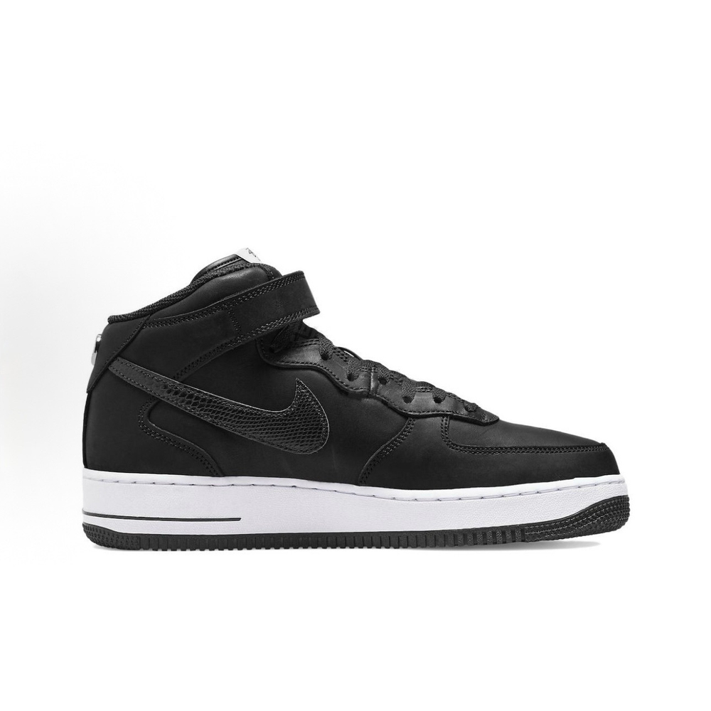 Stussy x Nike Air Force 1 Mid "Black"
