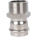 ROMMER Переходник с НР 35x1 1/4" из нержавеющей стали прессовой