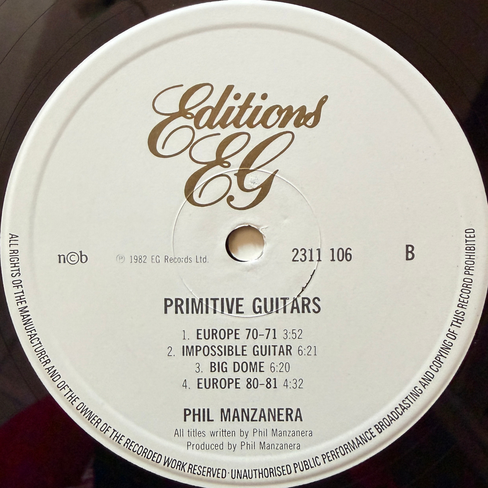 Phil Manzanera ‎– Primitive Guitars (Скандинавия 1982г.) Т