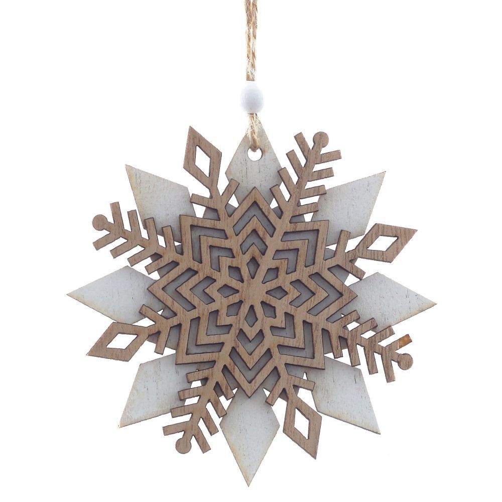 GAEM Украшение новогоднее "Снежинка", L10 W0,5 H10,5 см, 3в.