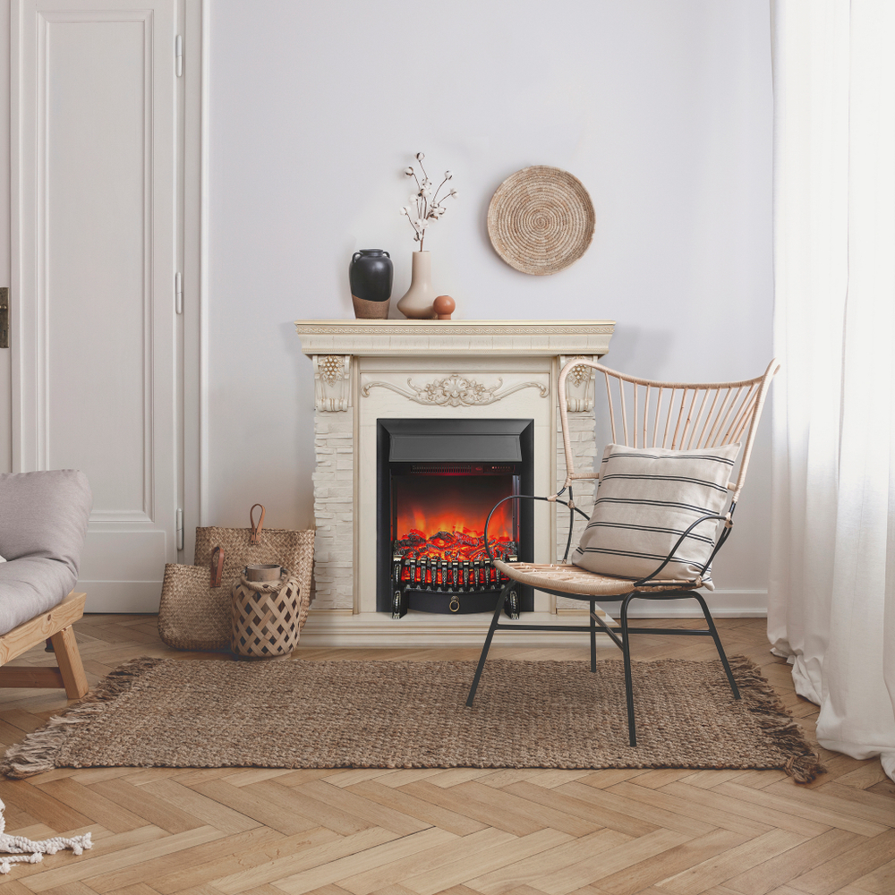 Каминокомплект Real Flame Patricia WT с очагом Fobos Lux Black RC