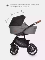 Коляска  BELLA LUX (3 в 1) (RIKO BASIC) 01 темно-серый