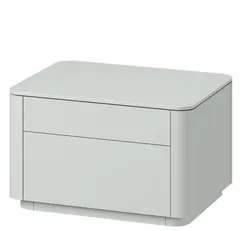 Тумба прикроватная Tammi 2 ящика ширина 60 см (светло-серый)