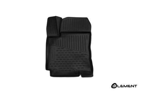 Коврик 3D в салон для KIA Rio (III, IIIr), 2011-2017, передний левый, хэтчбек, 1 шт. (полиурета  AFM3D2554210KFL