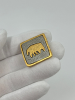 Накладка на пуговицу биколор