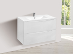 База под керамическую раковину Mia 750 подвесная, 2 выкатных ящика soft close, G.White, , шт
