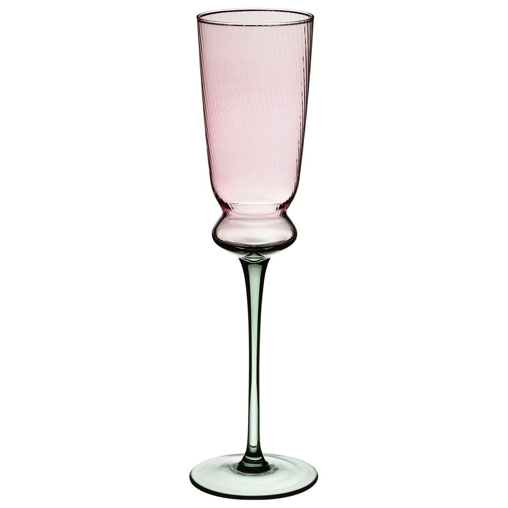 НАБОР БОКАЛОВ ДЛЯ ШАМПАНСКОГО "TWIST & SHINE" GREEN, 2 ШТ/210 МЛ