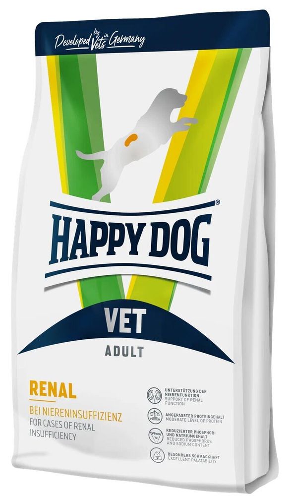 Сухой корм Happy Dog Vet Renal ветеринарная диета для любых собак при почечной недостаточности 1 кг