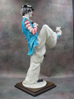 Статуэтка. Фарфор. Учёный клоун. Capodimonte. Италия