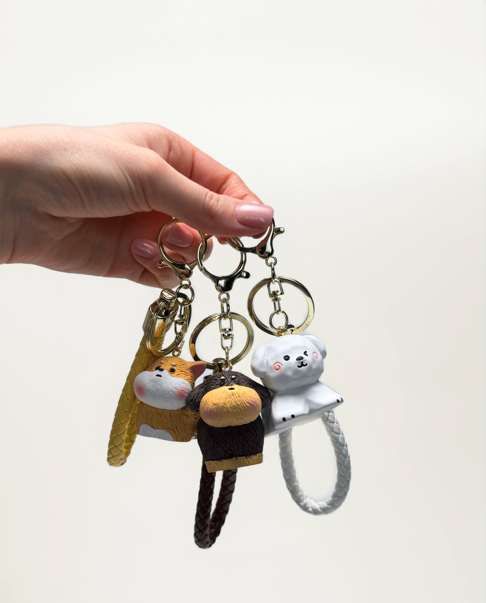 Брелоки "Собачки" 4 - 5 см. Оптом