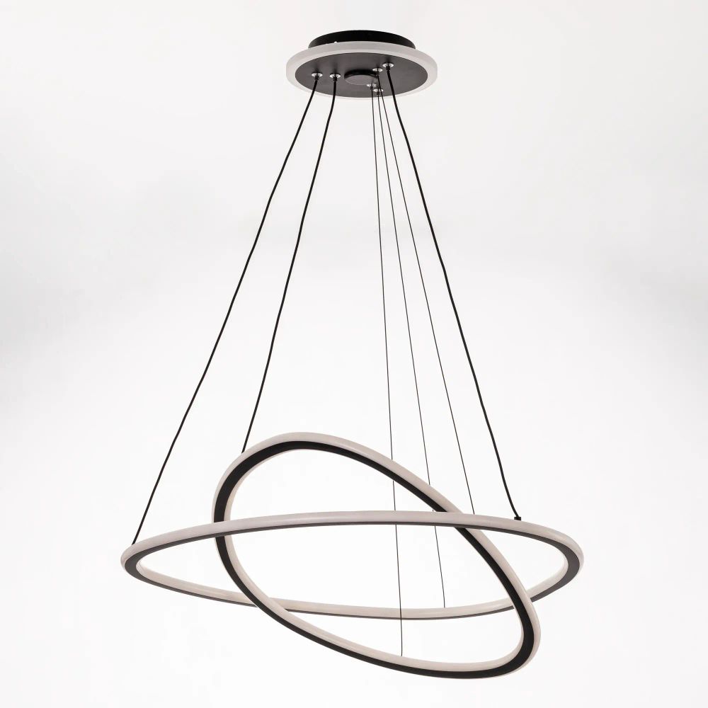 Citilux ТRIO CL215B061E LED Люстра подвесная с пультом Чёрная