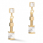 Серьги Coeur de Lion White 5055/21-1400 цвет белый, золотой