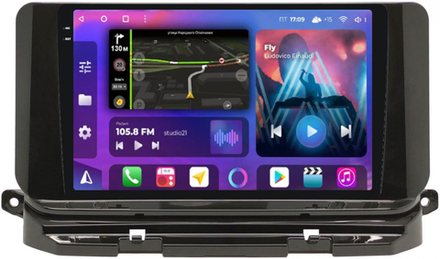 Магнитола для Skoda Octavia 2020+ - FarCar XXL3052M QLED+2K, Android 12, ТОП процессор, 8Гб+256Гб, CarPlay, 4G SIM-слот