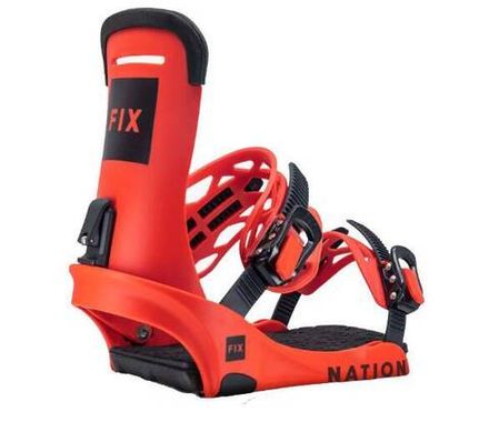 Крепления для сноуборда Fix UNISEX ALL MOUNTAIN Snowboard Bindings National red