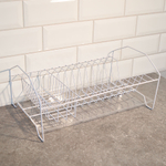 Сушилка для посуды "Мини с карманом" 155*225*370мм с поддоном, белая