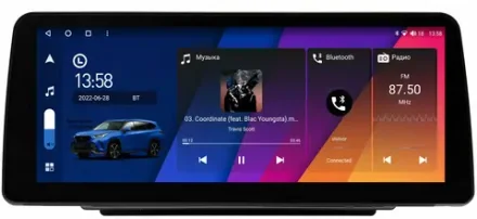 Магнитола для Ford Explorer 5 2011-2019 - Canbox H-Line 0066 монитор 12.3" QLED в стиле BMW на Android 10, ТОП-процессор, CarPlay, 4G SIM-слот