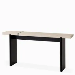 Консоль Silvo 160х34 см, меламин, шпон дуба, камень