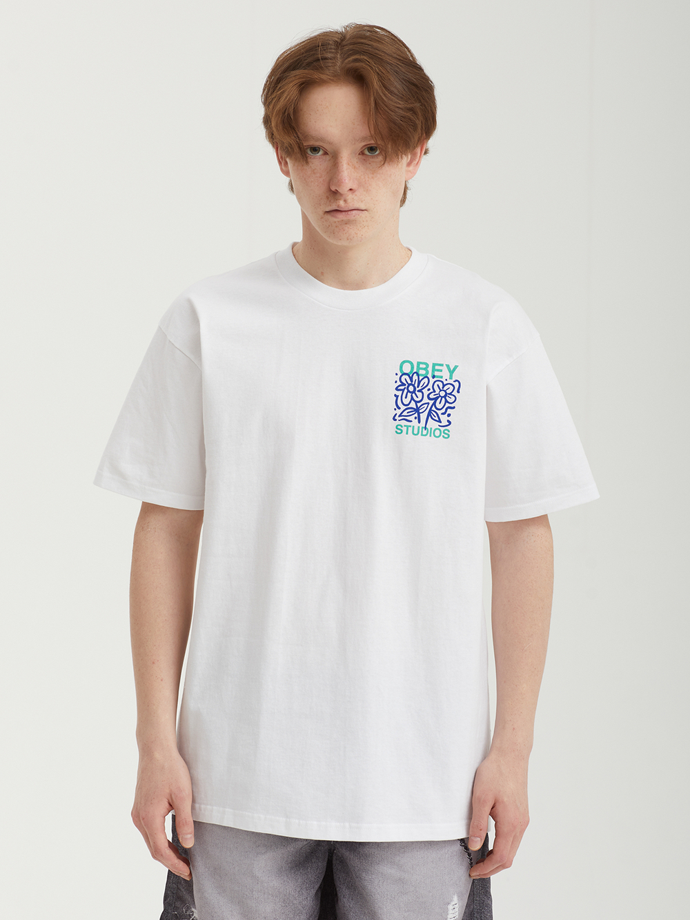 Мужская Футболка Obey Grown With Love