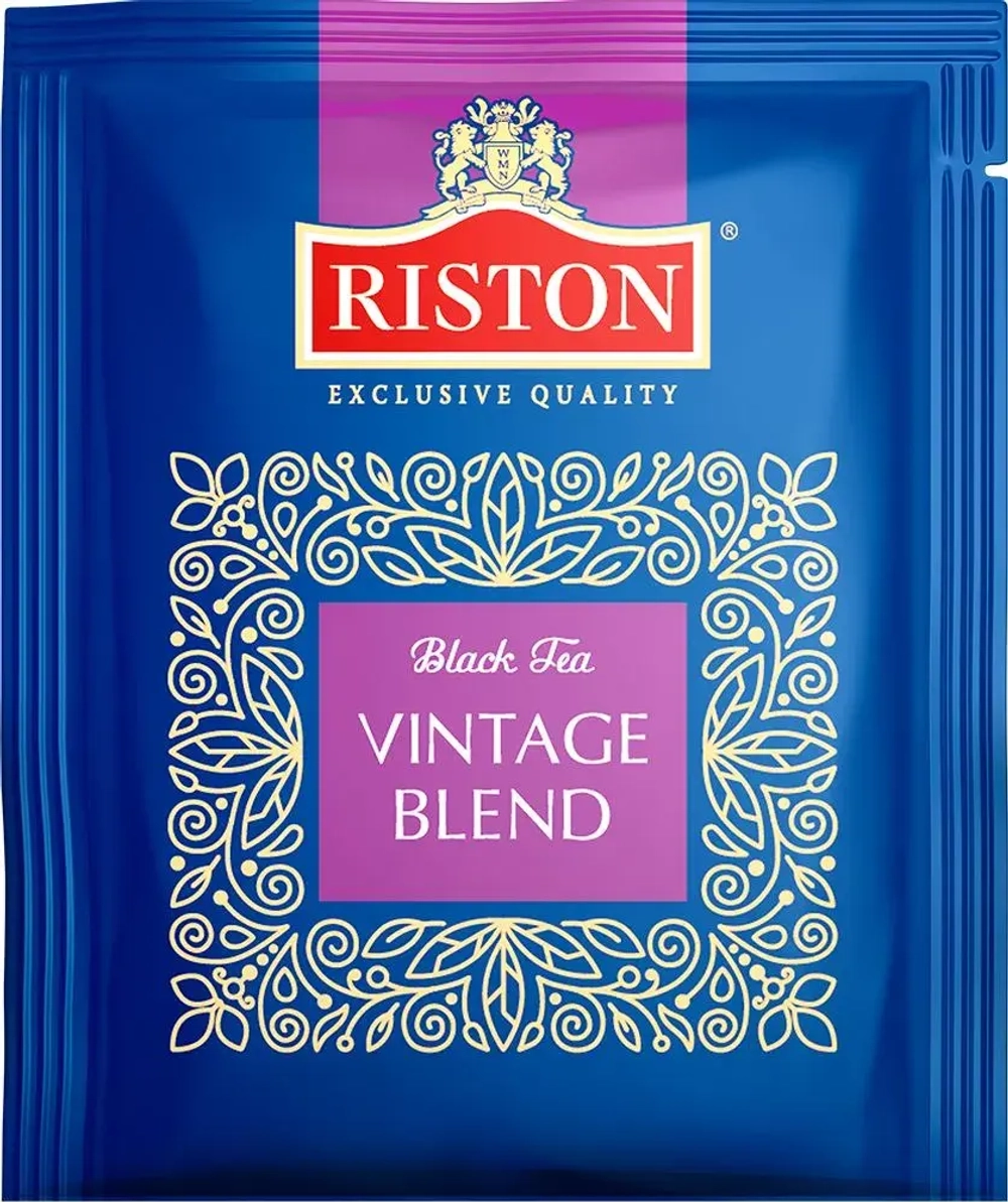 Чай в пакетиках чёрный Riston Vintage Blend, 100 шт
