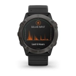 Смарт-часы Garmin Fenix 6X Pro Solar, титановый серый DLC, 010-02157-21