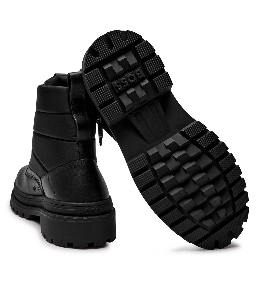 Кожаные трапперы Nebular_Halb_ltnyhw BOSS BLACK - черный(50529188)