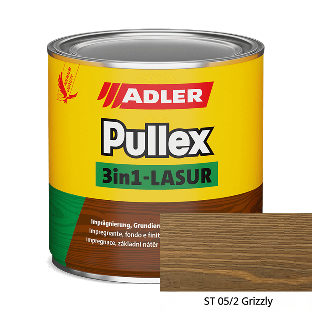 Pullex 3in1-Lasur — пропитка, грунтовка, финиш | Adler (Австрия)