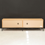 Тумба под телевизор Грувс, массив дуба, лофт