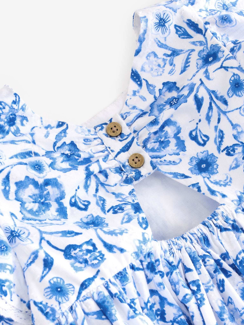 Платье для девочки Next E86-996, Белый, Синий