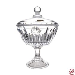 Конфетница с крышкой на ножке Crystalite Bohemia Pluto-New Nova 24см