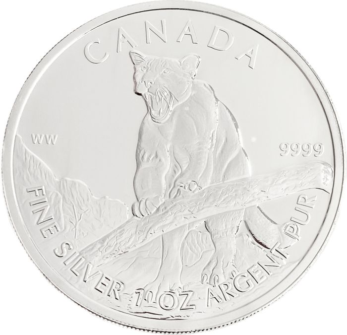 5 долларов 2012 Канада «Канадская Фауна - Пума»