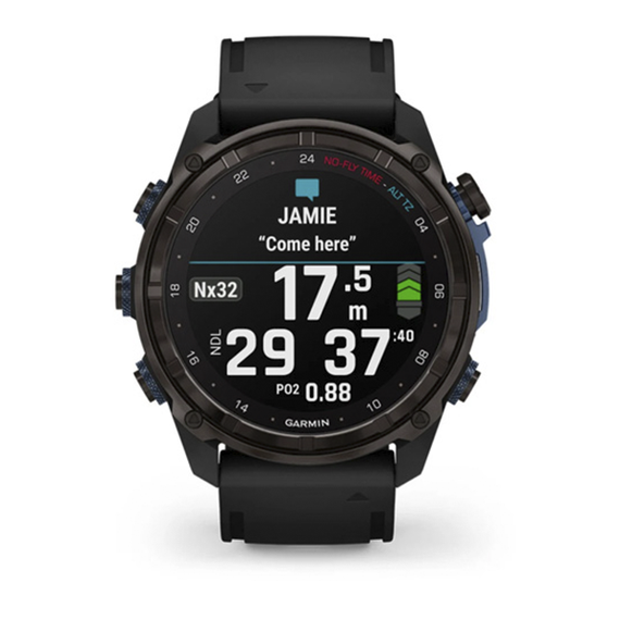 Умные часы Garmin Descent Mk3i титановый DLC серо-карбонового цвета/черный ремешок 51 мм 010-02752-11