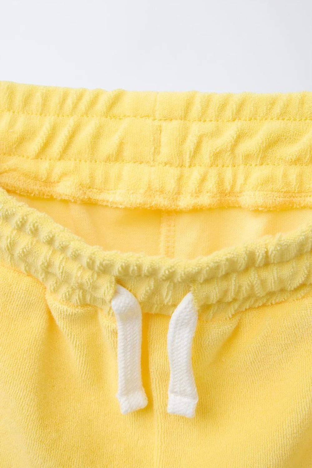 ZARA ШОРТЫ ИЗ МАХРОВОЙ ТКАНИ, ЖЕЛТЫЙ