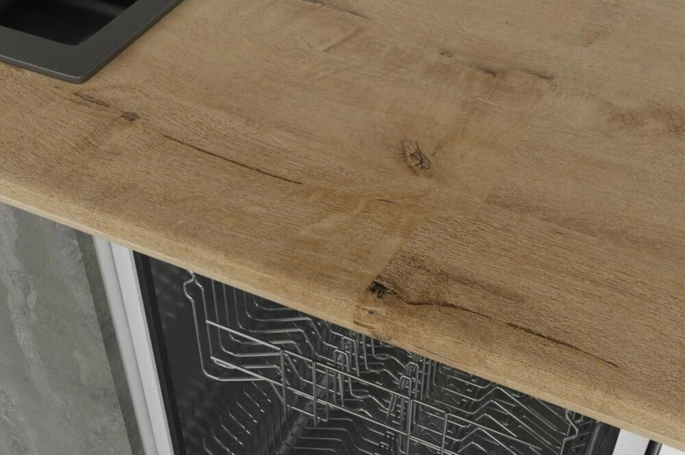 Кухня Симфония люкс 3,0 м Бетон светлый/Бетон темный ЛДСП